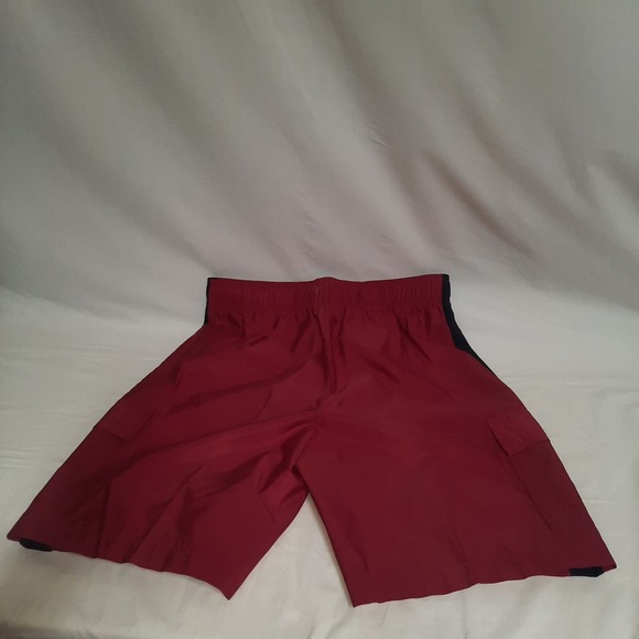 New Open Trails Men's Red Black Stripes down legs Swim Board Shorts Size M - Picture 2 of 6